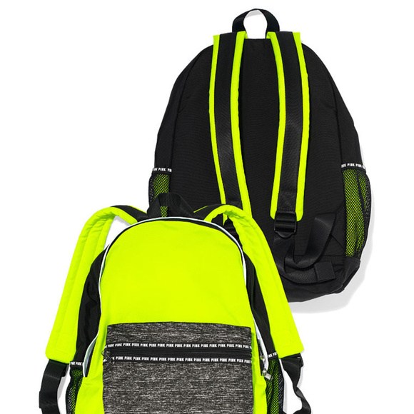 NEW Victoria\'s Secret VS Pink Campus Backpack Neon